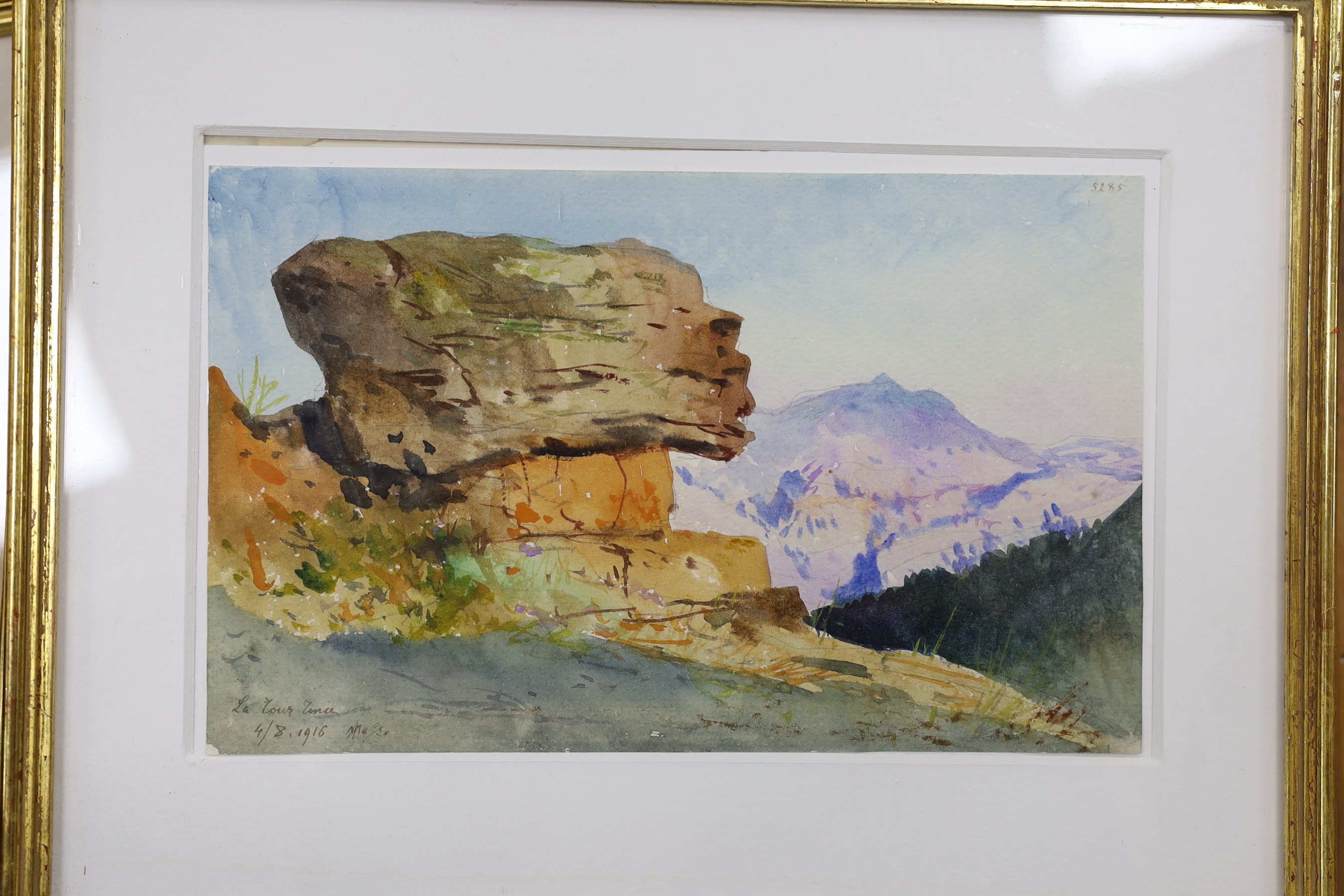 Alixis Mossa (1844-1926), twelve watercolours, Topographical views of France, mostly signed and many titled, largest 20 x 31cm